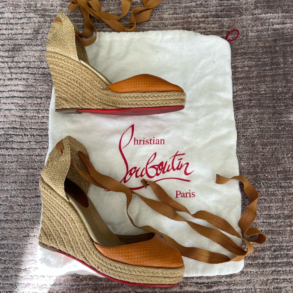 Christian Louboutin espadrilles wedges 36